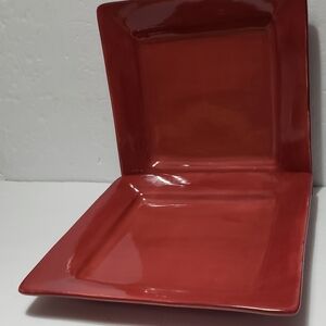 Set Of 2 PIER 1 IMPORTS *Essential Colours* Square Dinner Plates